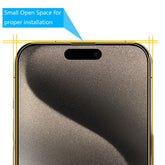 MyBat Tempered Glass Screen Protector (2.5D) for Apple iPhone 15 Pro (6.1) - ClearMyBat Pro